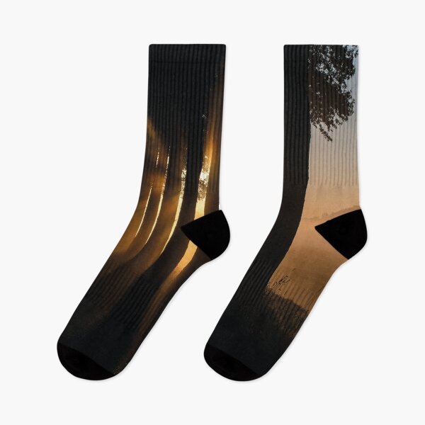 Item preview, Sunbeams through the fog – Mystical forest at sunrise designed and sold by Mauswohn.