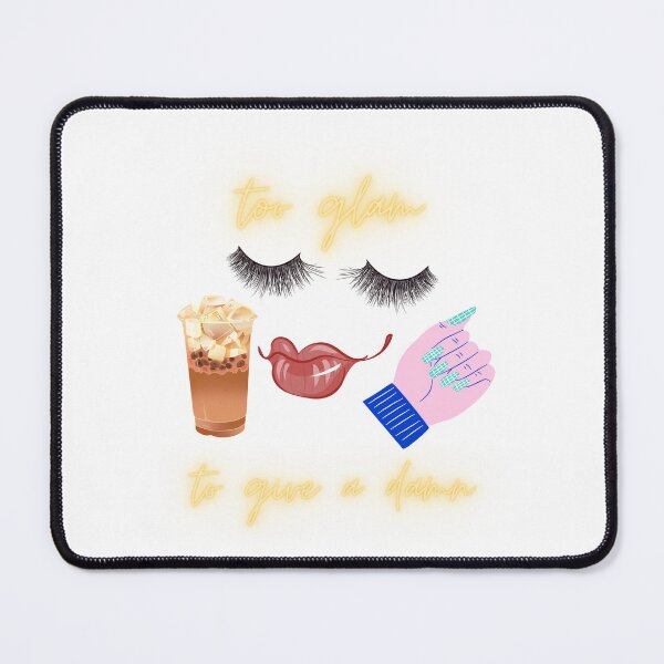 Item preview, too glam to give a damn designed and sold by stick-me-on.