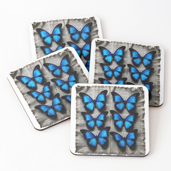 Item preview, Blue Butterflies on Paper designed and sold by PixelVibe782.
