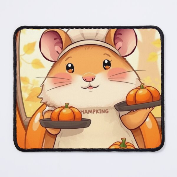 Item preview, Cute Hamster with Pumpkins – Warm Autumn Cozy T-Shirt designed and sold by ArmaanArts.