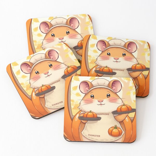Item preview, Cute Hamster with Pumpkins – Warm Autumn Cozy T-Shirt designed and sold by ArmaanArts.