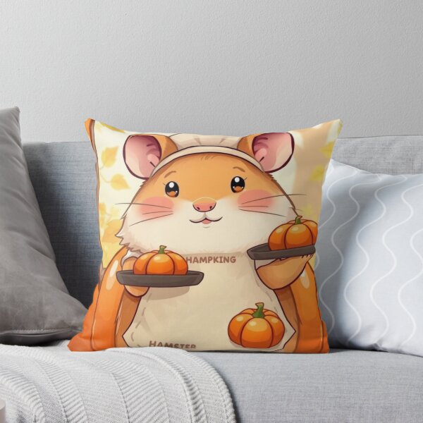 Item preview, Cute Hamster with Pumpkins – Warm Autumn Cozy T-Shirt designed and sold by ArmaanArts.