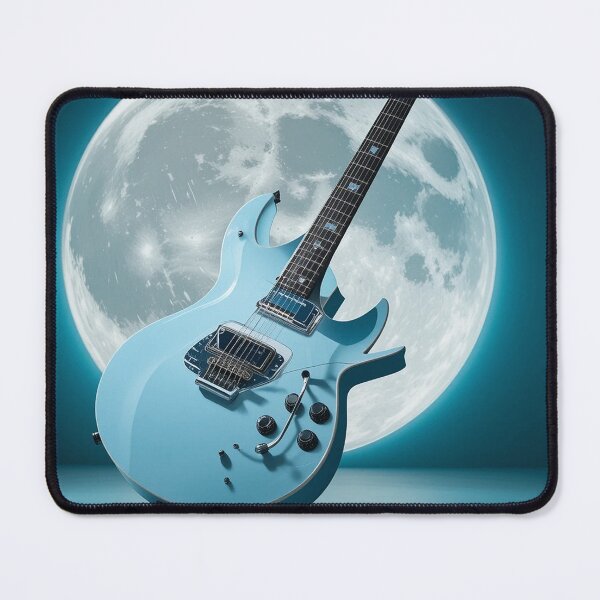 Item preview, Moonlight Blue Guitar designed and sold by PixelVibe782.