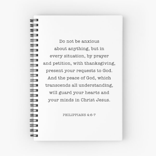 Item preview, Philippians 4: 6-7 Do Not Be Anxious About Anything designed and sold by corbrand.