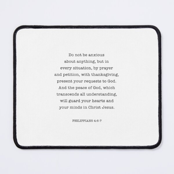 Item preview, Philippians 4: 6-7 Do Not Be Anxious About Anything designed and sold by corbrand.