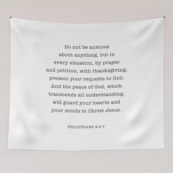 Item preview, Philippians 4: 6-7 Do Not Be Anxious About Anything designed and sold by corbrand.