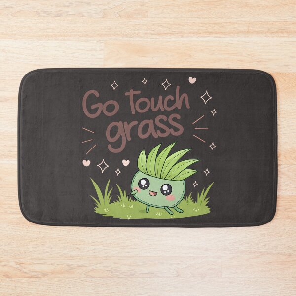 Item preview, Go Touch Grass (Cute Nature Meme) designed and sold by Neural-canvas.