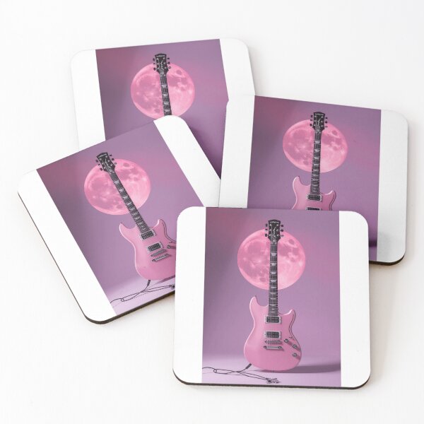 Item preview, Pink Moon Guitar designed and sold by PixelVibe782.