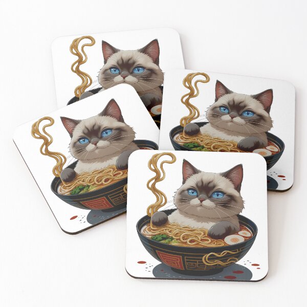 Item preview, Ramen Cat – Noodles & Whiskers Delight designed and sold by meesub.