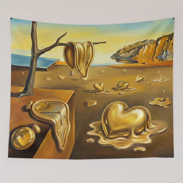 Item preview, Melting Golden Hearts in Dali Style designed and sold by AgingeR.