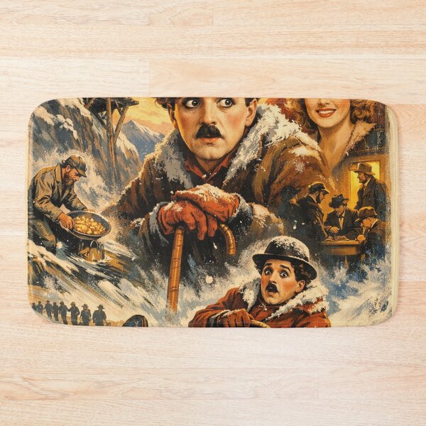 Item preview, Charlie Chaplin The Gold Rush – Vintage Movie Poster Design designed and sold by Mauswohn.