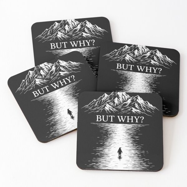 Item preview, But Why Penguin Arctic Mountain Existential Humor Graphic designed and sold by AdyKurniawan.