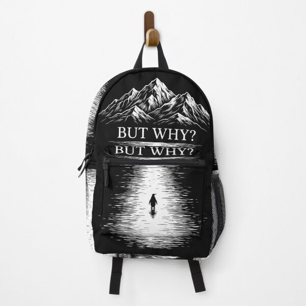 Item preview, But Why Penguin Arctic Mountain Existential Humor Graphic designed and sold by AdyKurniawan.