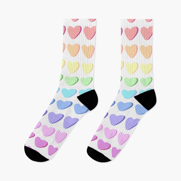 Item preview, Rainbow Candy Hearts Pattern Love Aesthetic Design designed and sold by BernArts.