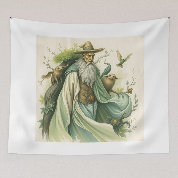 Item preview, Pastel Landman with Enchanted Forest Creatures designed and sold by sharon1210.