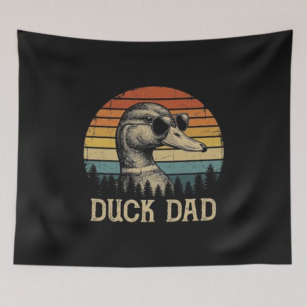 Item preview, Cool Duck Dad Retro Vintage Sunset Aviator Sunglasses designed and sold by AdyKurniawan.