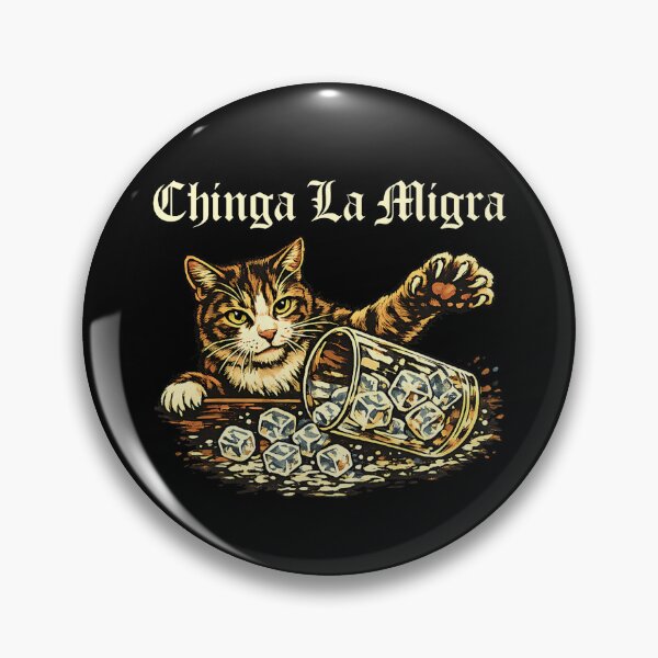 Item preview, Chinga la migra Funny Cat Vintage designed and sold by RobertKnow.