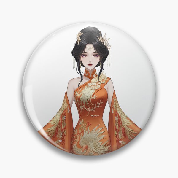 Item preview, Woman in an orange dress designed and sold by KwangCB.