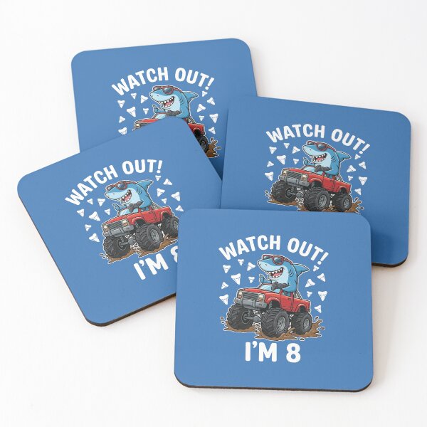Item preview, Watch Out Im 8 Gamer Shark Monster Truck Birthday Boy designed and sold by AdyKurniawan.