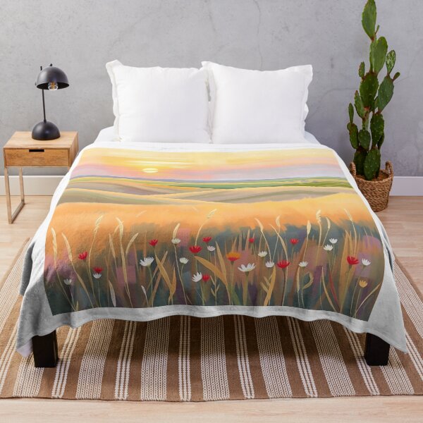 Item preview, Nebraska Rolling Plains Pastel Landscape designed and sold by sharon1210.