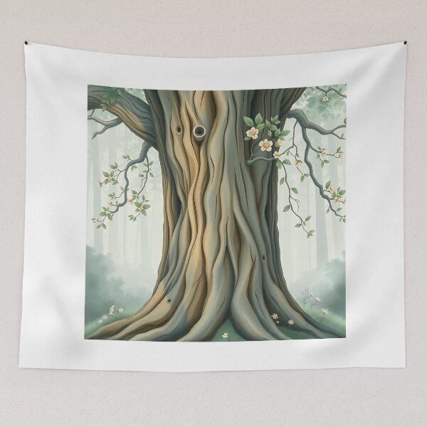 Item preview, Majestic Tree Trunk in Pastel Watercolor designed and sold by sharon1210.