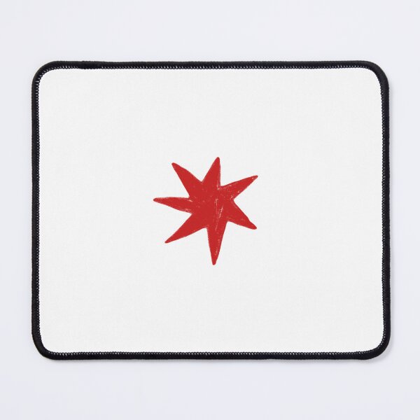 Item preview, Red Star Starburst Geometric Drawing *~ designed and sold by sulfxric.
