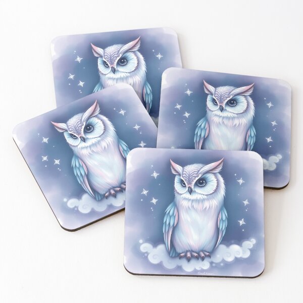 Item preview, Iridescent Meowl with Lavender and Teal Fur designed and sold by sharon1210.