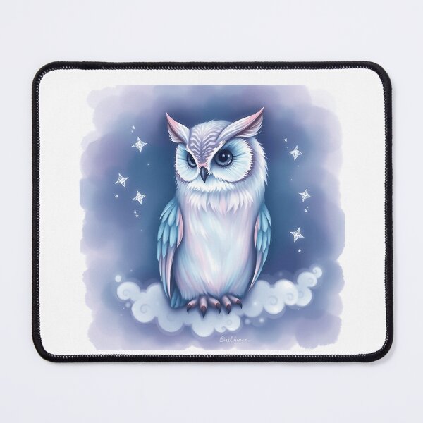 Item preview, Iridescent Meowl with Lavender and Teal Fur designed and sold by sharon1210.