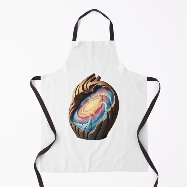Item preview, Galaxy-Inspired Wooden Sculpture with Watercolor designed and sold by sharon1210.