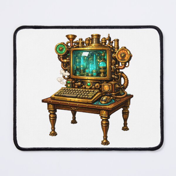 Item preview, Steampunk Computer Victorian Retro Futuristic designed and sold by octozap.