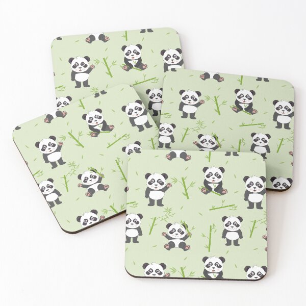 Item preview, Cute Pandas Bamboo Kawaii Animals Pattern designed and sold by idovedesign.