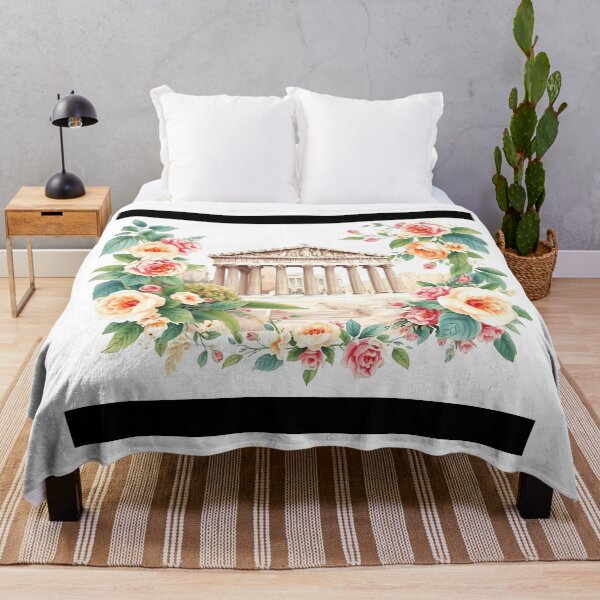 Item preview, Ancient Rome with Vintage Floral Watercolor designed and sold by sharon1210.
