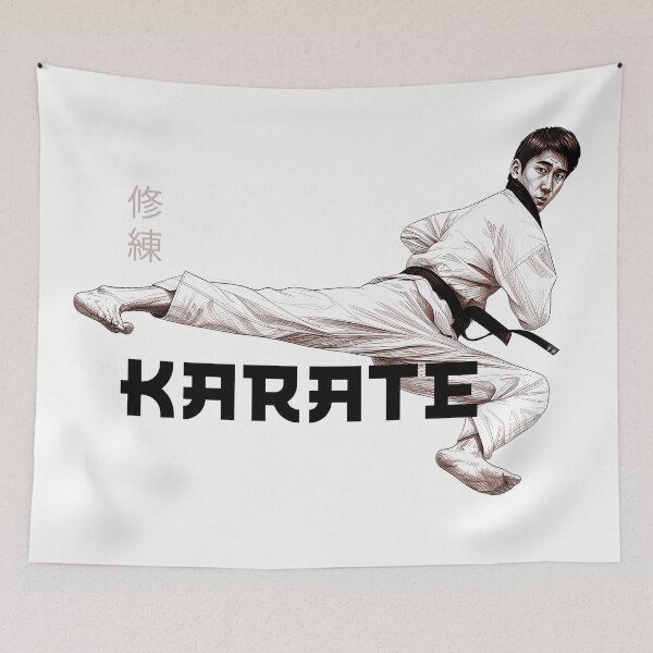 Item preview, Karate – Traditional Flying Side Kick Martial Arts Art designed and sold by SearsCreative.