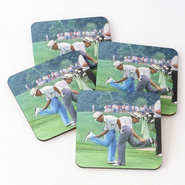 Item preview, Chi Chi Rodriguez and Gary Player ankle shake during a 1987 senior tour event designed and sold by jeRomeAlLen.