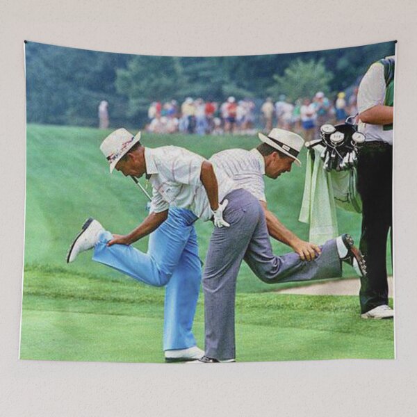Item preview, Chi Chi Rodriguez and Gary Player ankle shake during a 1987 senior tour event designed and sold by jeRomeAlLen.