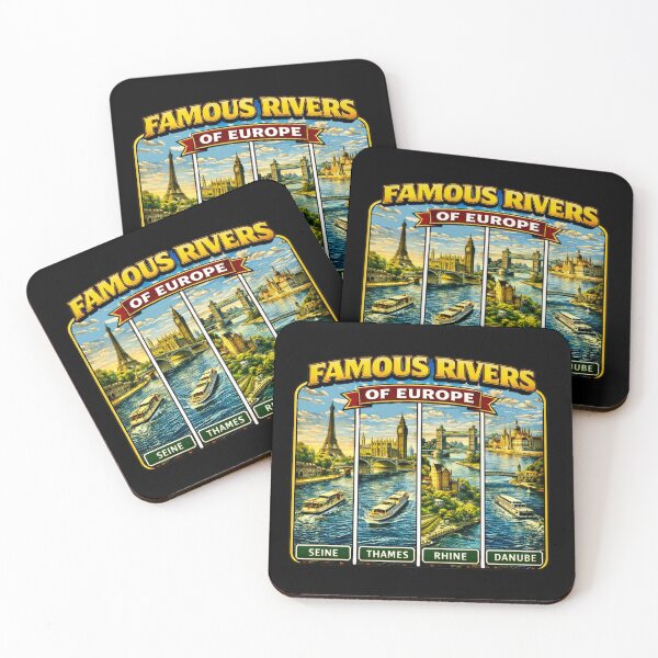 Item preview, Famous Rivers of Europe designed and sold by Myra365Art.