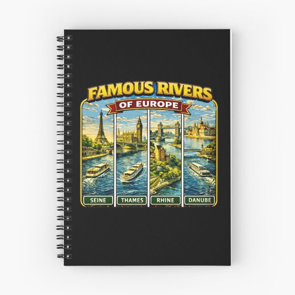 Item preview, Famous Rivers of Europe designed and sold by Myra365Art.