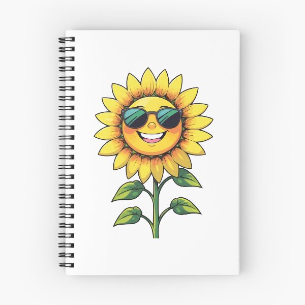 Item preview, Ilustración de girasol alegre – Arte de girasol de dibujos animados felices designed and sold by PrithviApparels.