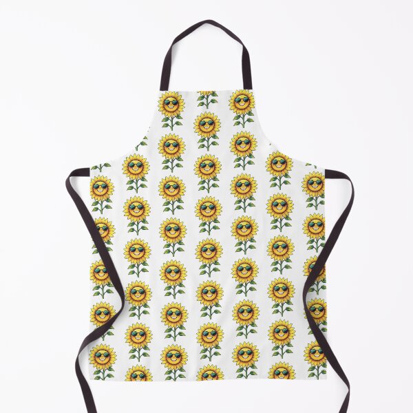 Item preview, Cheerful Sunflower Illustration – Happy Cartoon Sunflower Art designed and sold by PrithviApparels.