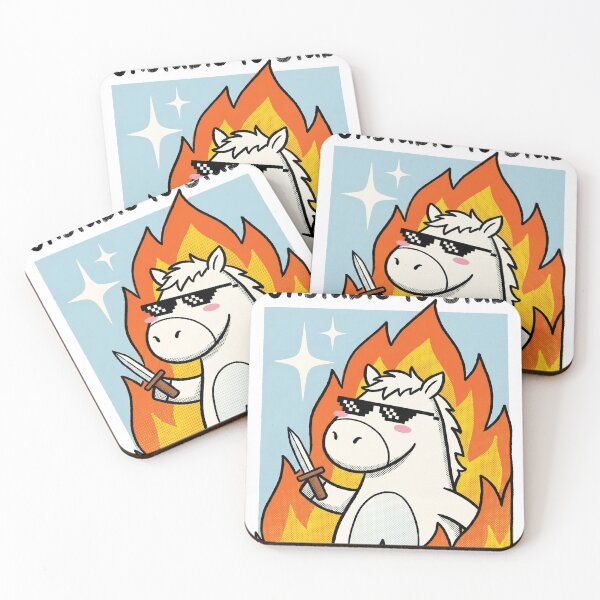 Item preview, Unstable to Stab Funny Horse Meme designed and sold by AdyKurniawan.
