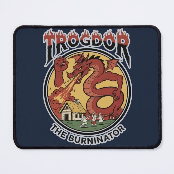 Item preview, Trogdor The Burninator Retro Dragon Illustration designed and sold by EchoPrint Co..