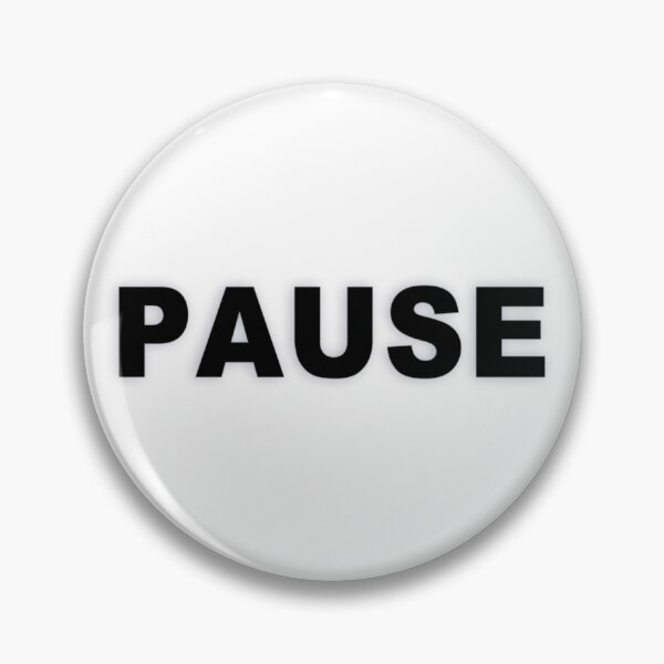 Item preview, PAUSE — Black Minimal Bold Type Statement designed and sold by WORDPAUSE.