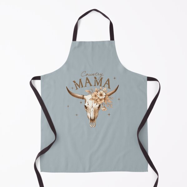 Item preview, Country Mama Cow Skull with Flowers – Western Boho Mama Graphic, Rustic Cowgirl Floral Art designed and sold by Golden Blaze Studio.