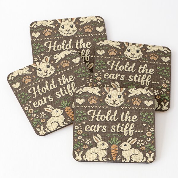 Item preview, Hold the ears stiff – knit design bunnies designed and sold by Mauswohn.