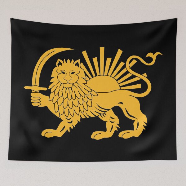 Item preview, Lion and Sun Emblem of Iran designed and sold by wickedcartoons.