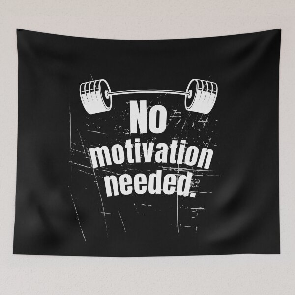 Item preview, No motivation needed. Gym Fitness Motivation Quote designed and sold by TeeArtWorld.