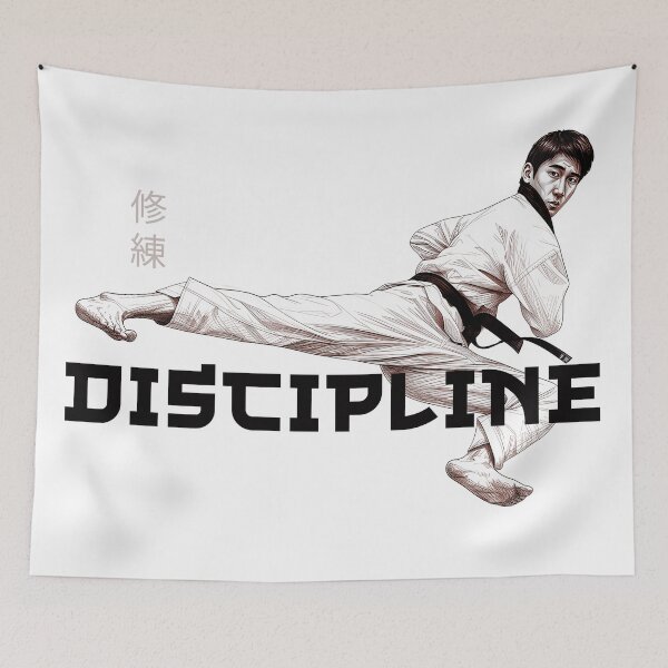Item preview, Discipline – Traditional Martial Arts Flying Side Kick designed and sold by SearsCreative.