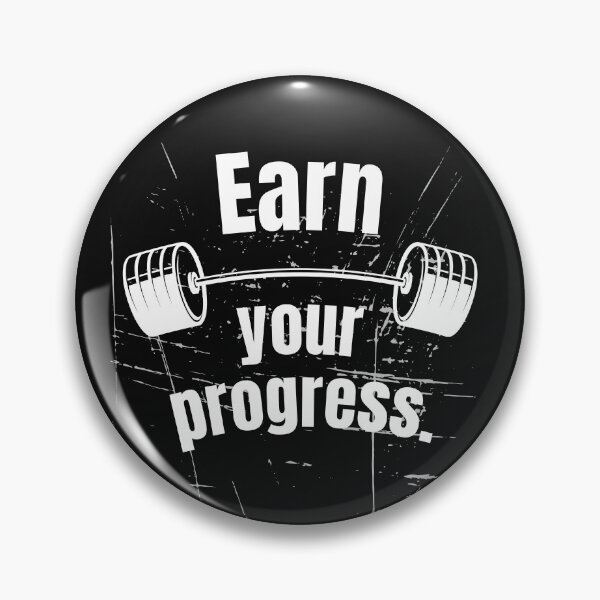 Item preview, Earn your progress. Gym Fitness Motivation Quote designed and sold by TeeArtWorld.