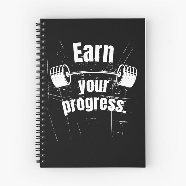 Item preview, Earn your progress. Gym Fitness Motivation Quote designed and sold by TeeArtWorld.