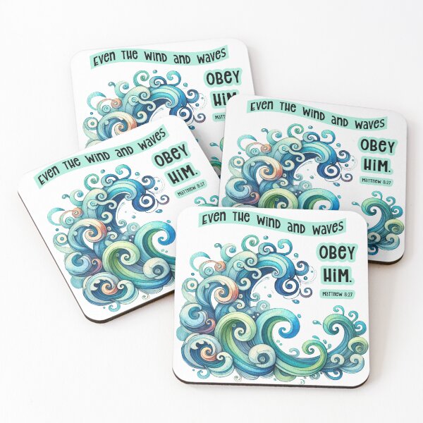 Item preview, The Wind And Waves Obey Him designed and sold by Lion and Lamb Design.
